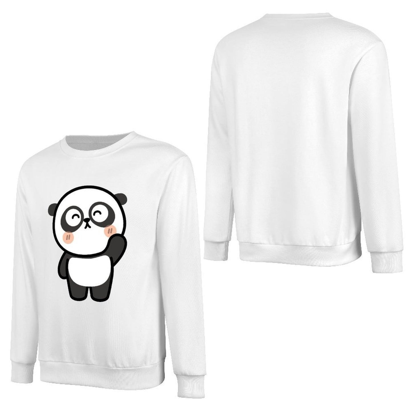 Front Patterned Long Sleeve TopPure Fade-Resistant