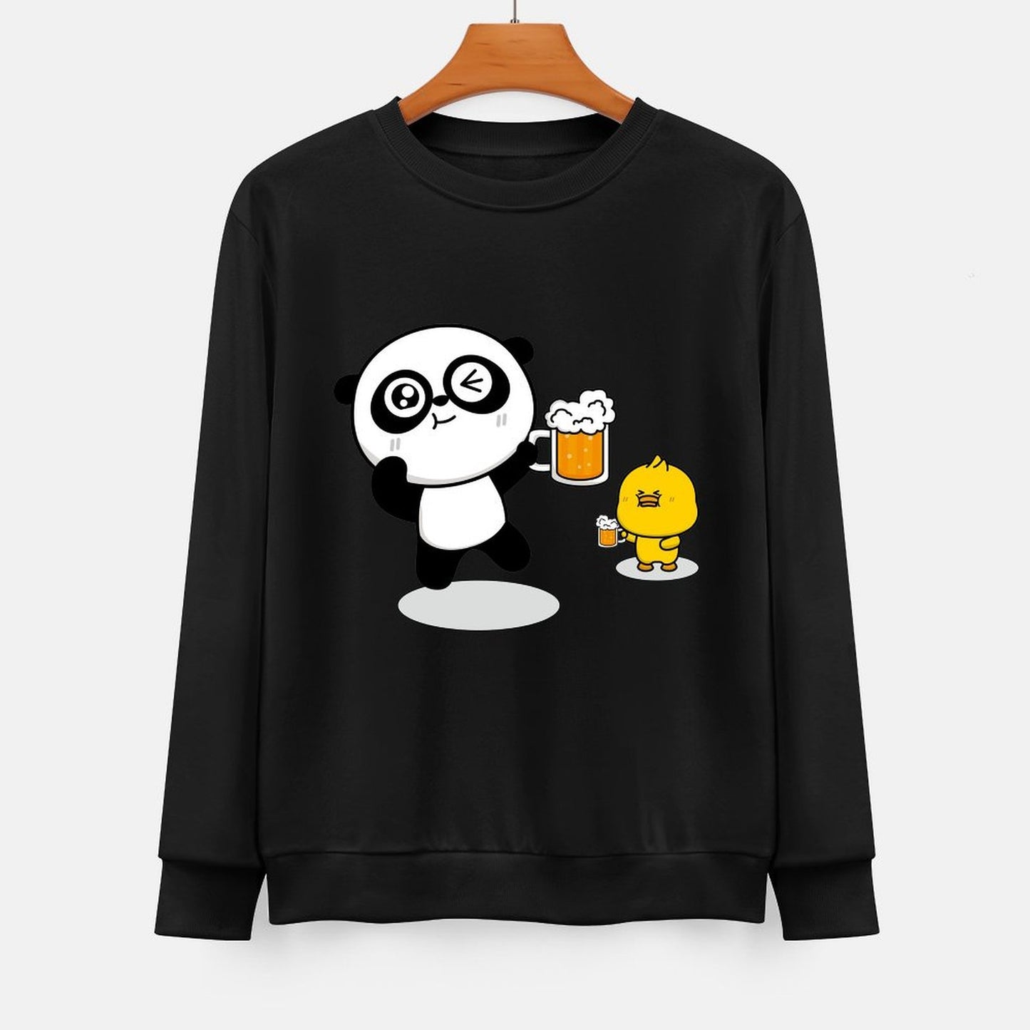 Front Patterned Long Sleeve TopSleek Cotton