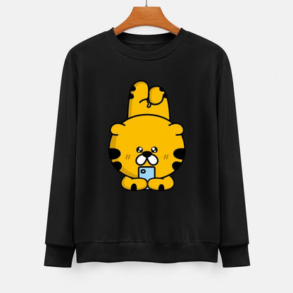  Front Patterned Long Sleeve TopStreetFit Standard