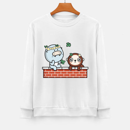 Front Patterned Long Sleeve TopLightweight Wrinkle-Free