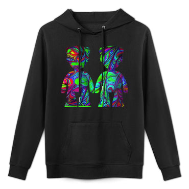 Hoodie Front PatternPrinting Slim Fit