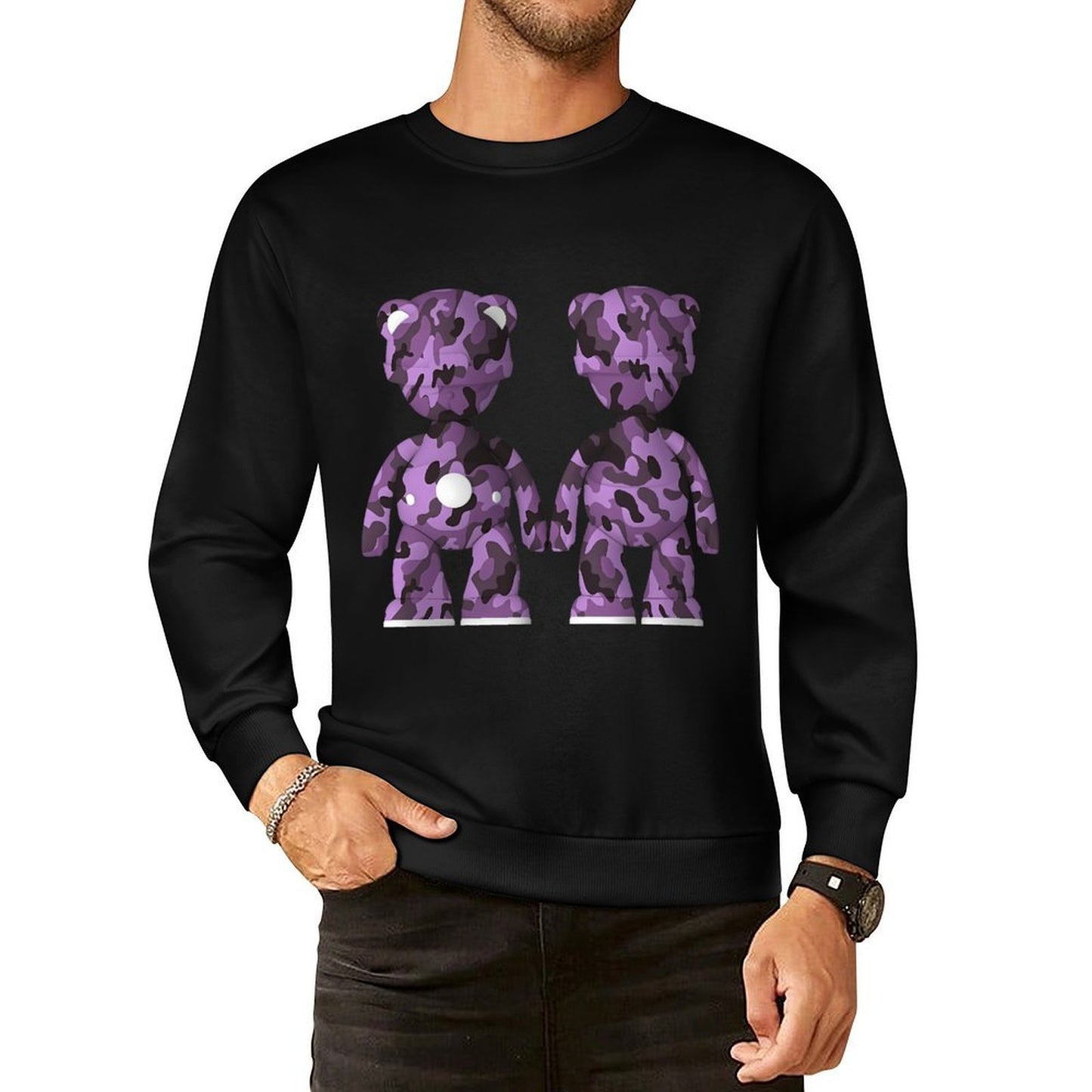 IPIB 250g Crew Neck Long Sleeve Sweatshirt Front GraphicCrew Neck Long Sleeve Sweatshirt6000090-4
