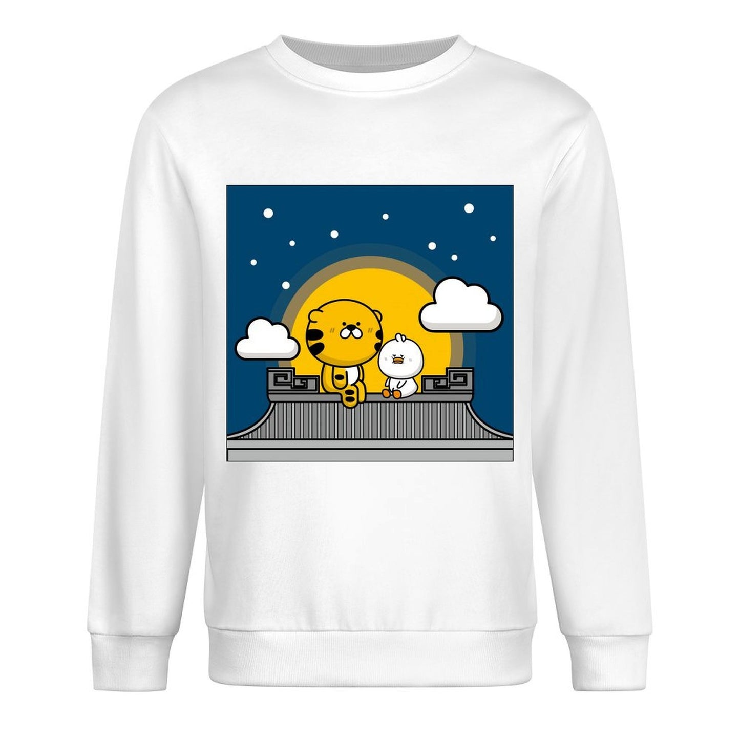 Front Patterned Long Sleeve TopHeavyweight Moisture-Wicking