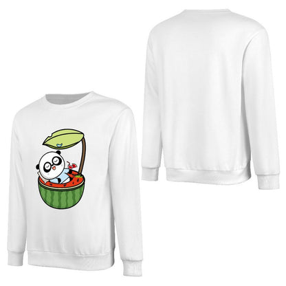 Front Patterned Long Sleeve TopVintage Promotional