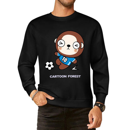 Front Patterned Long Sleeve TopClassic Simple