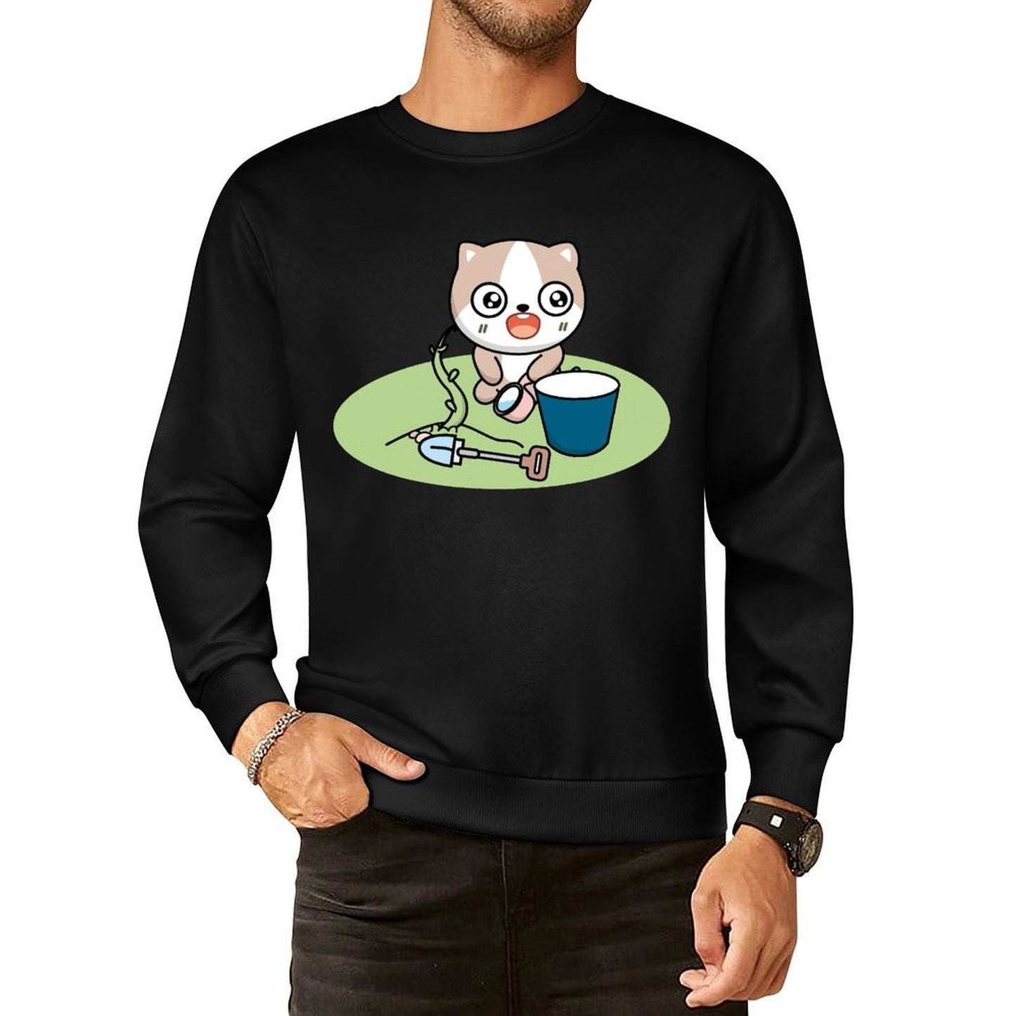 Front Patterned Long Sleeve TopSmooth Outdoor