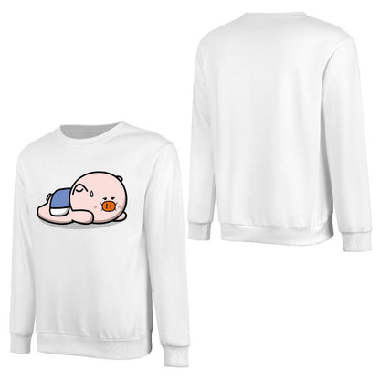 Front Patterned Long Sleeve Top Relaxed