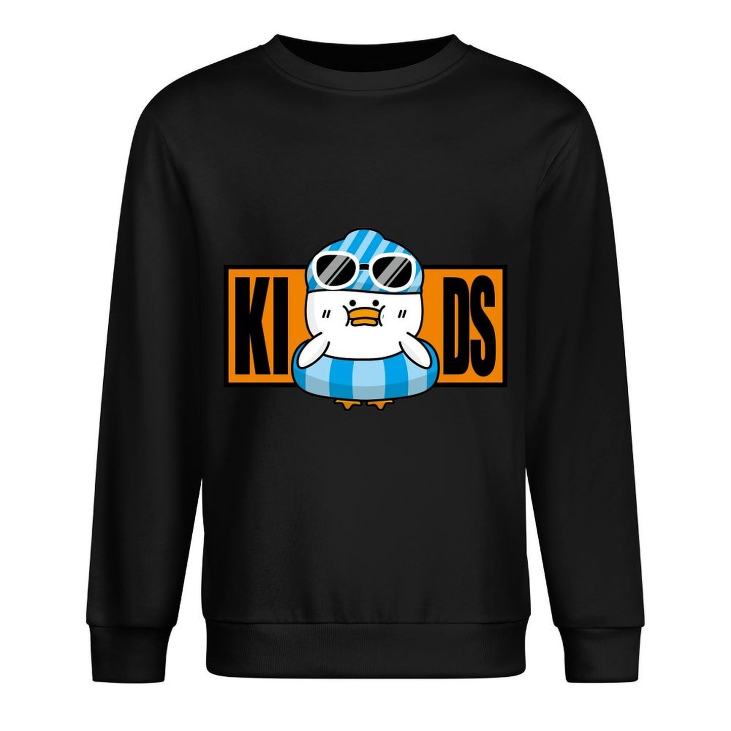 Front Patterned Long Sleeve TopSport Cotton