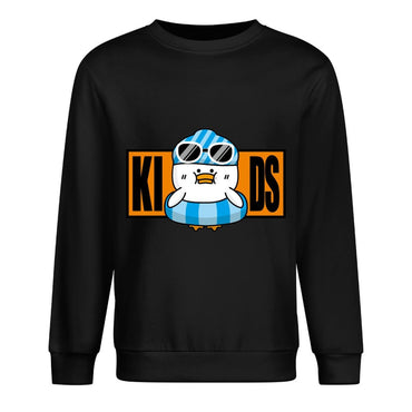 Front Patterned Long Sleeve TopSport Cotton