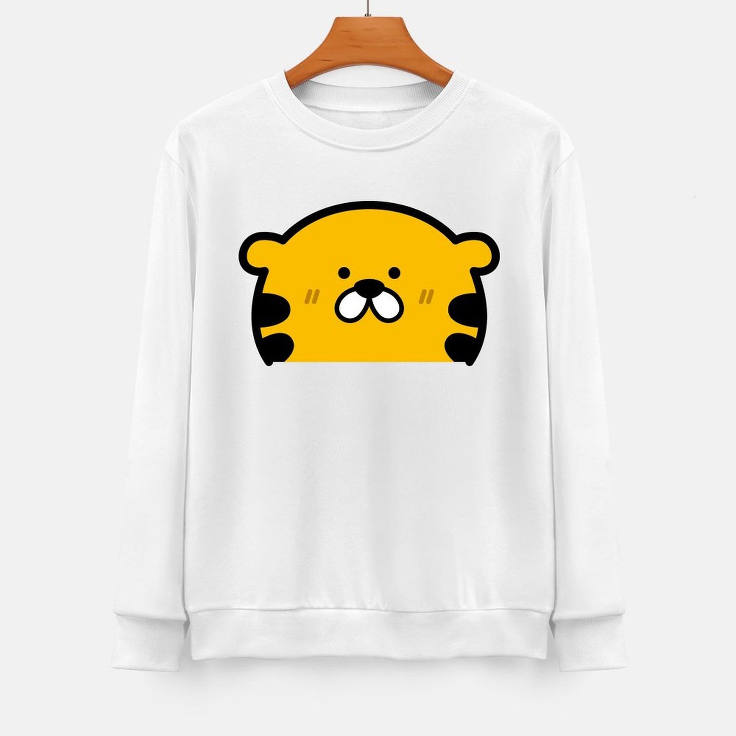 Front Patterned Long Sleeve TopEssential YearRound