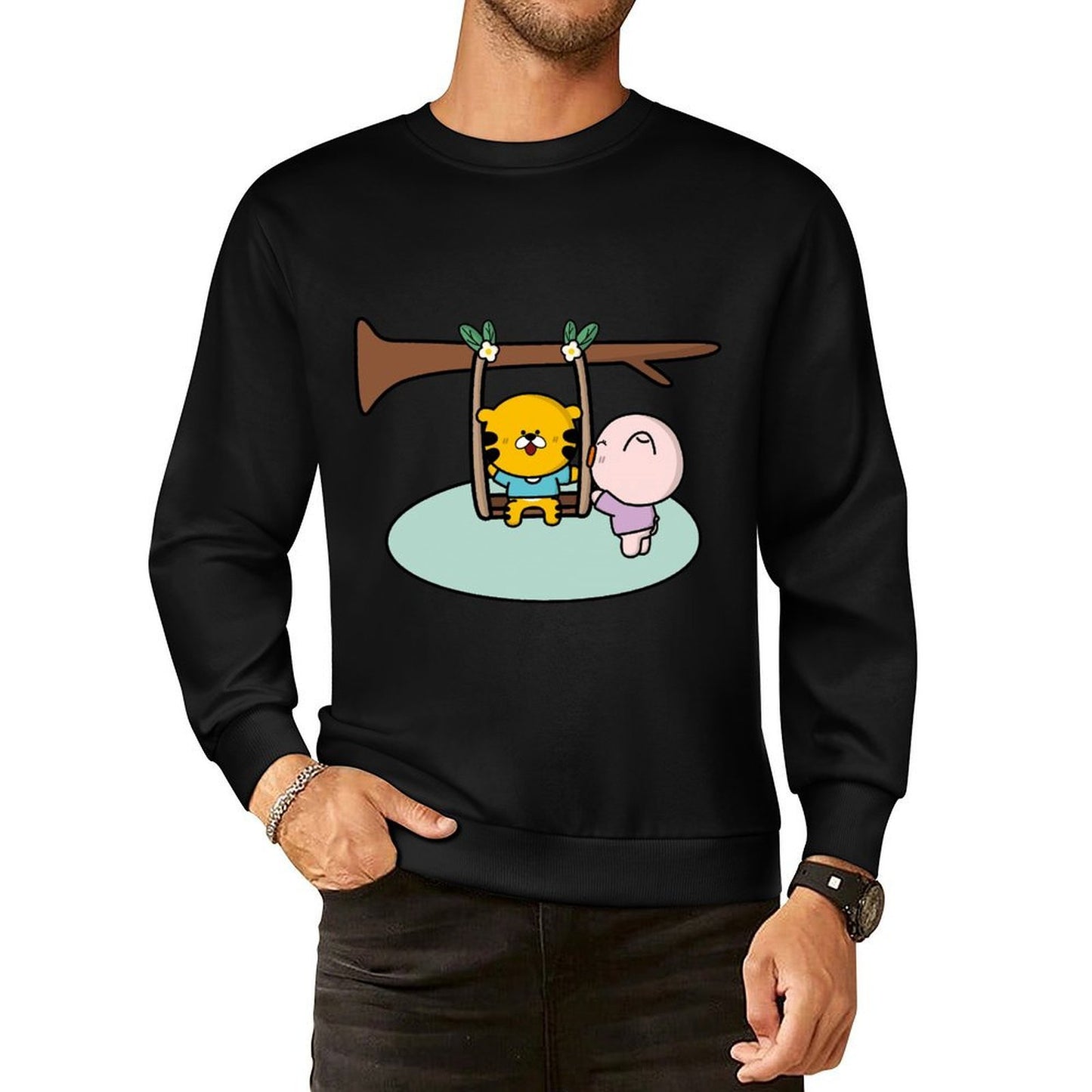 Front Patterned Long Sleeve TopEssentialFit Eco / Sustainable