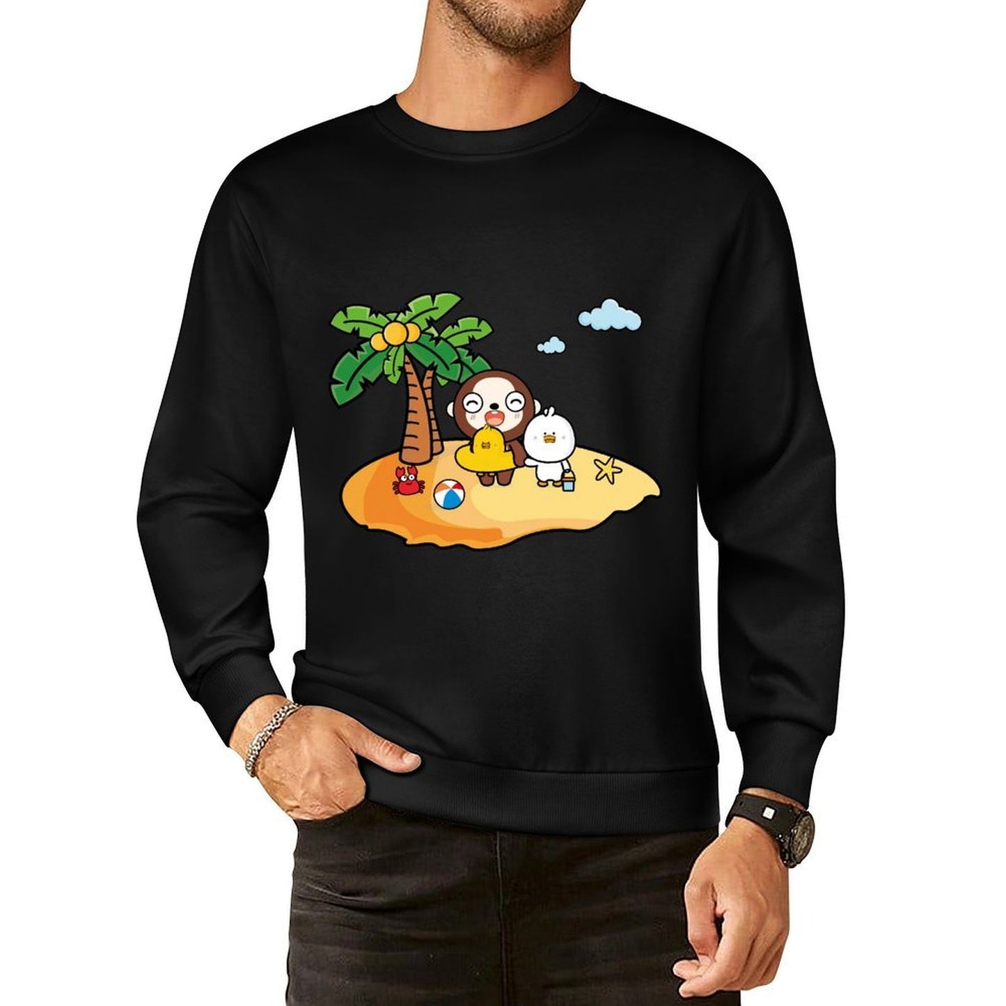 IPBR 250g Crew Neck Long Sleeve Sweatshirt Front GraphicCrew Neck Long Sleeve Sweatshirt4001495