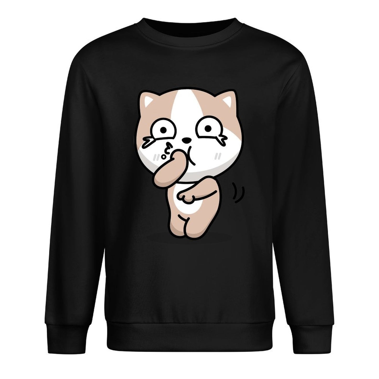 Front Patterned Long Sleeve TopClassicFit Relaxed