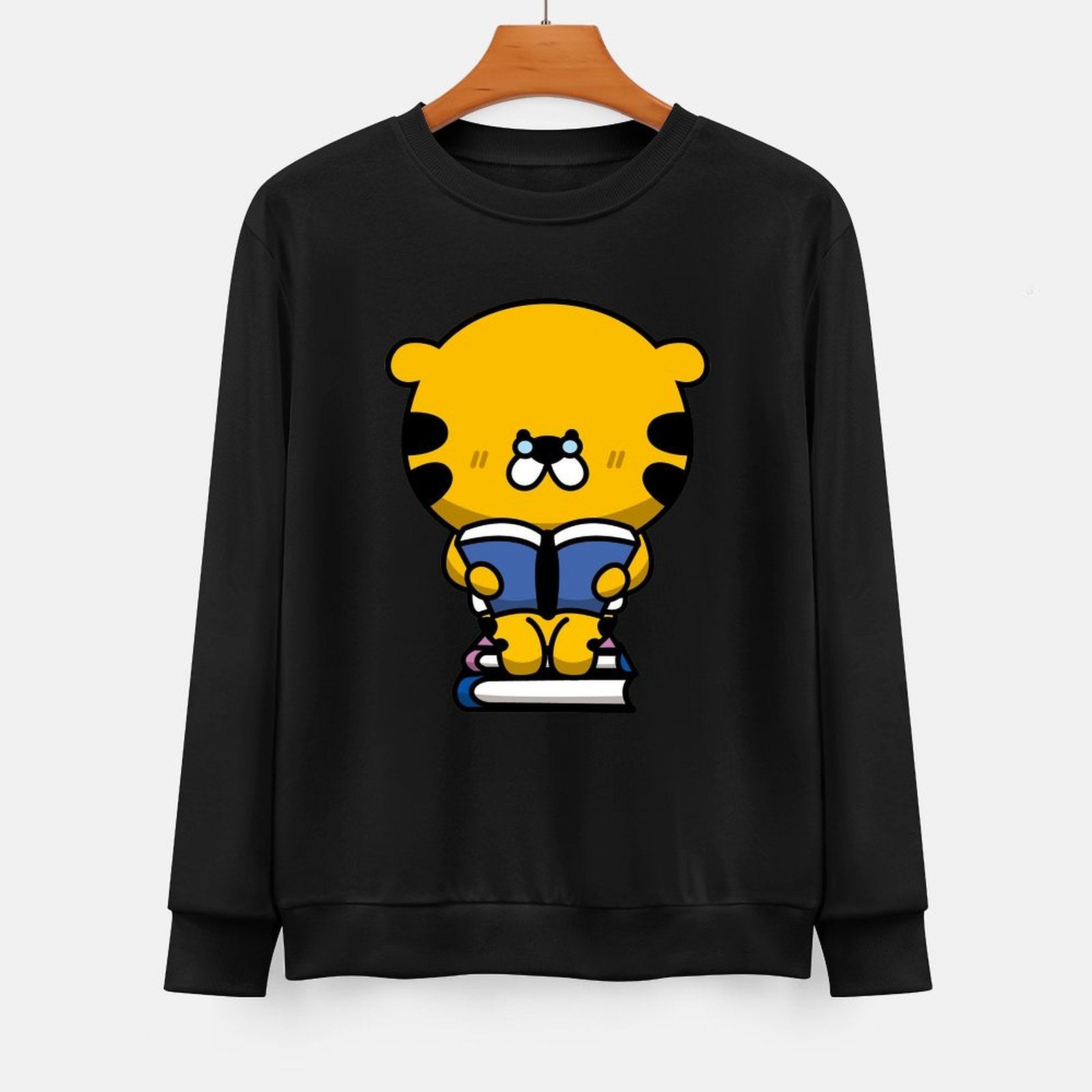  Front Patterned Long Sleeve TopColorfast Fitted