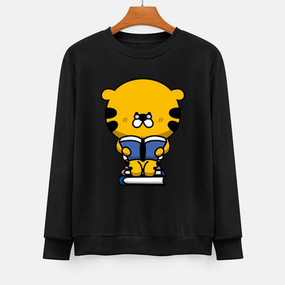  Front Patterned Long Sleeve TopColorfast Fitted