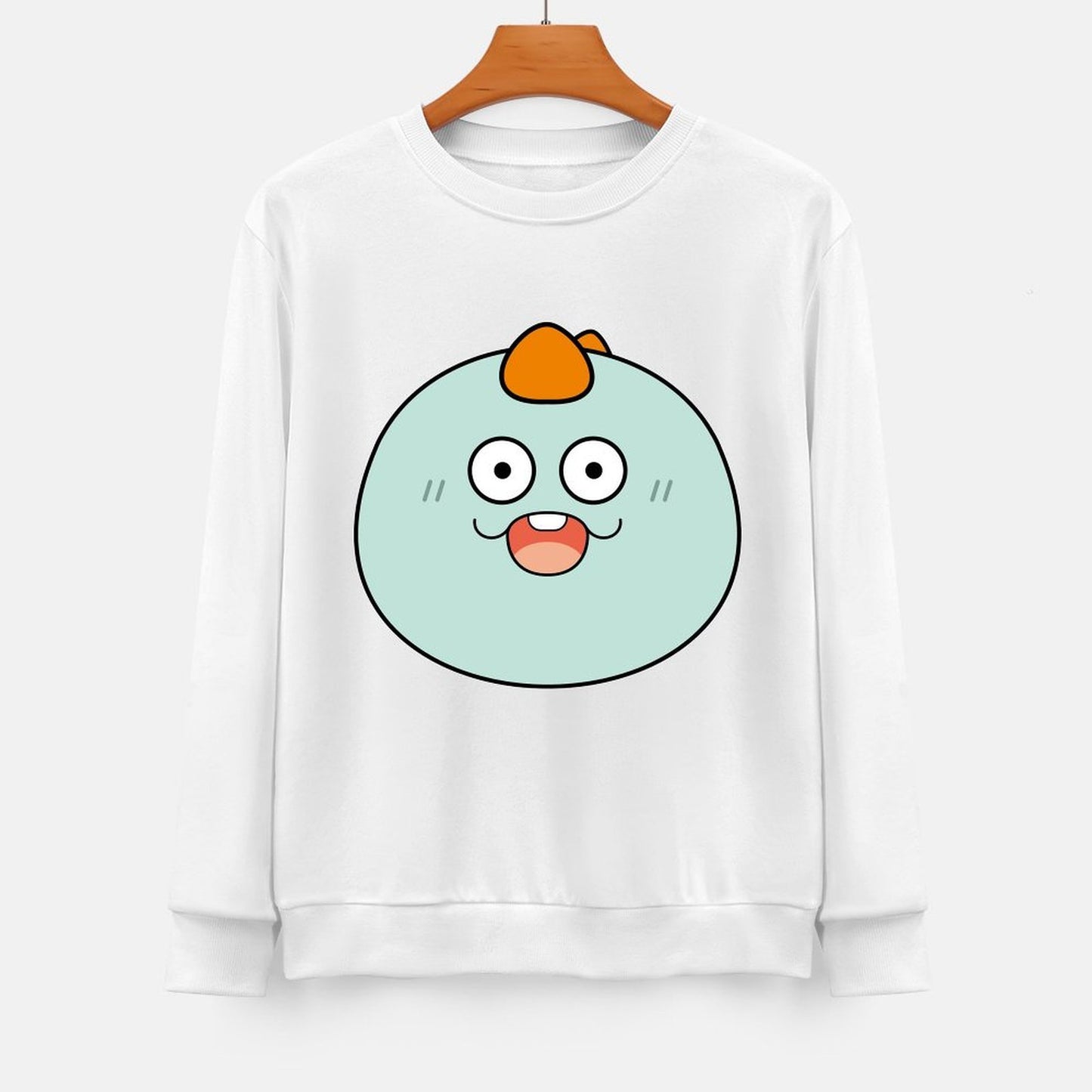 Front Patterned Long Sleeve TopActiveWear Tear-Resistant