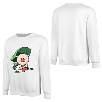 Front Patterned Long Sleeve TopSoftLine Plain