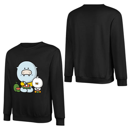 Front Patterned Long Sleeve TopRetro Fitted