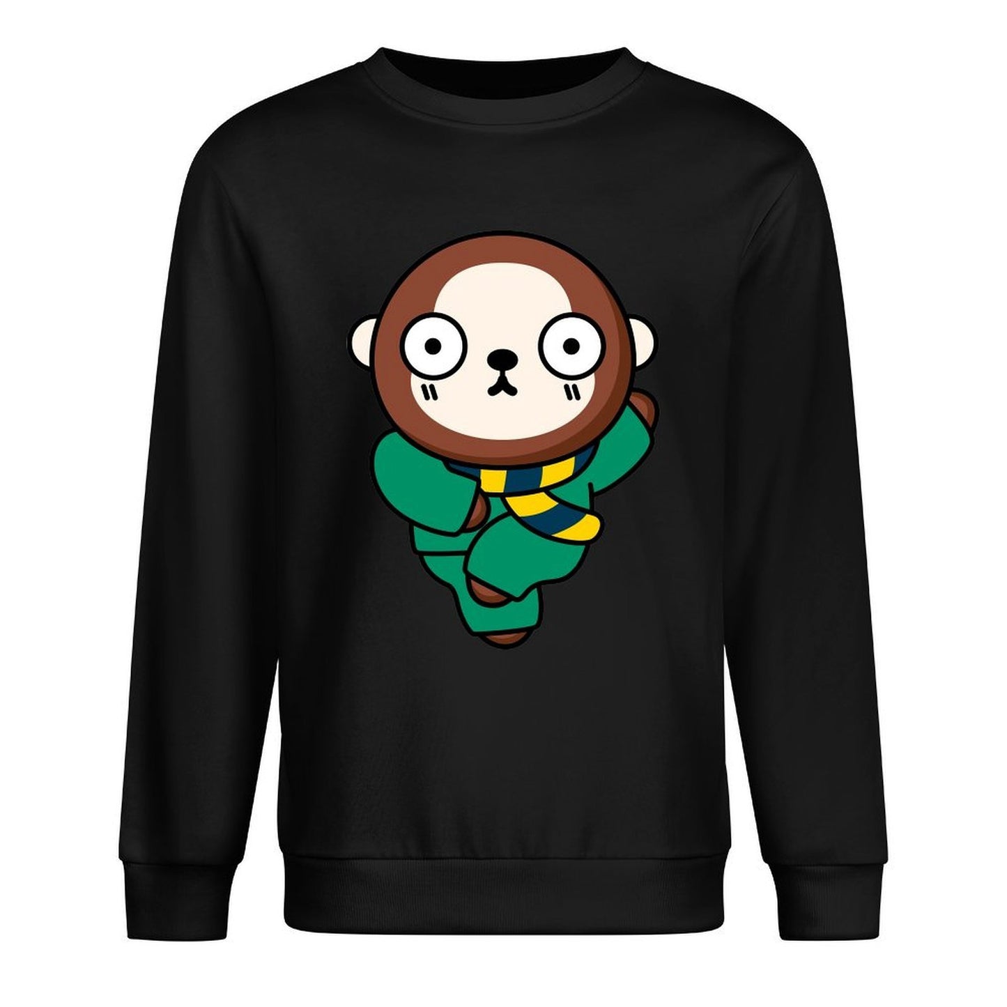 Front Patterned Long Sleeve TopPlain ComfortSeries