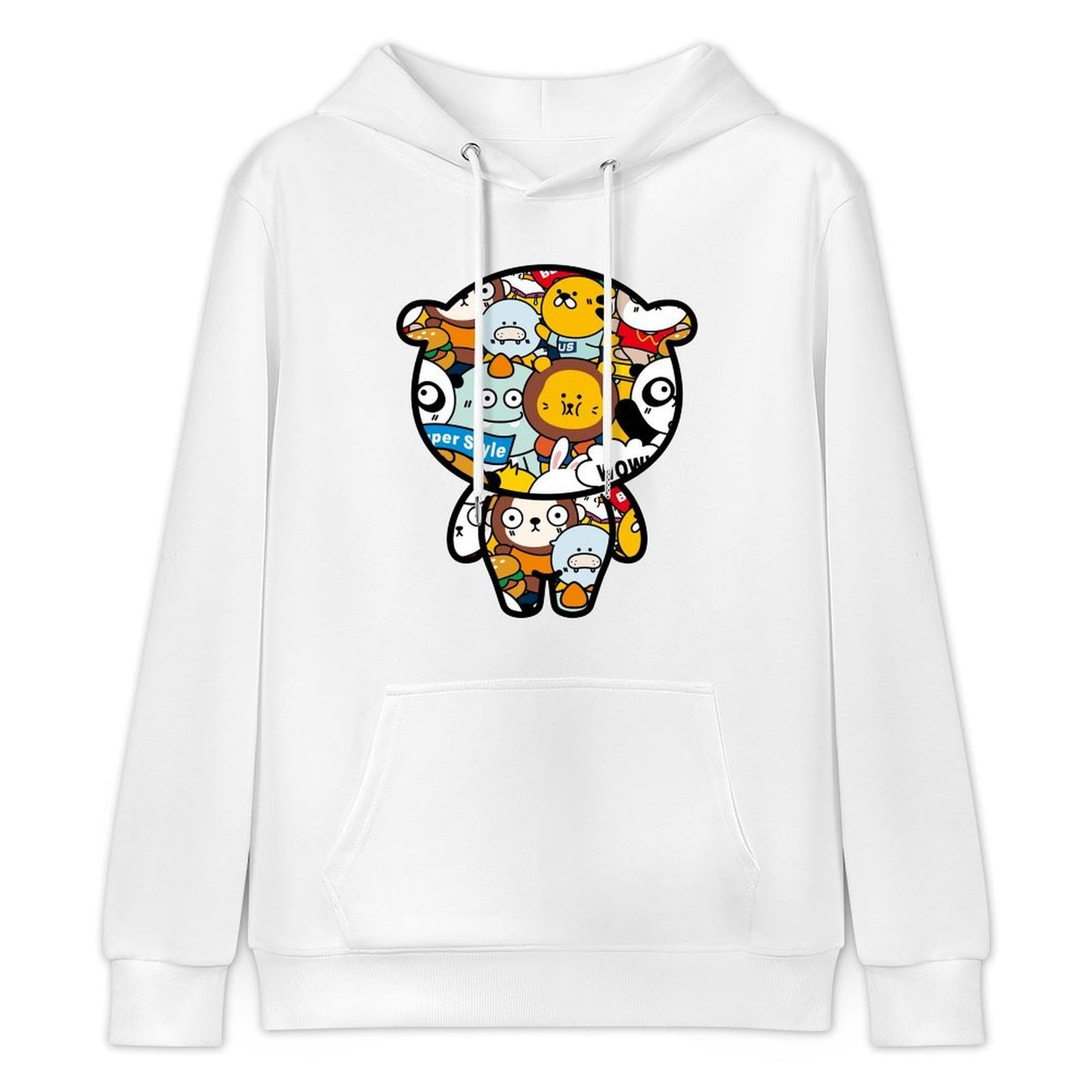 Front Graphic HoodiesLong Lasting Shrink-Resistant