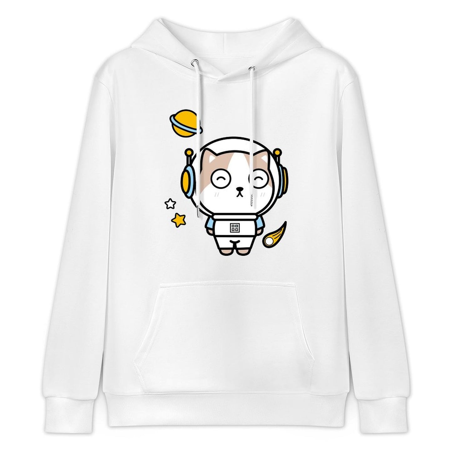 Plain Classic Fit Front Graphic Hoodies