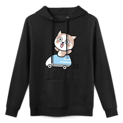 Crisp Print Basic Front Graphic Hoodies