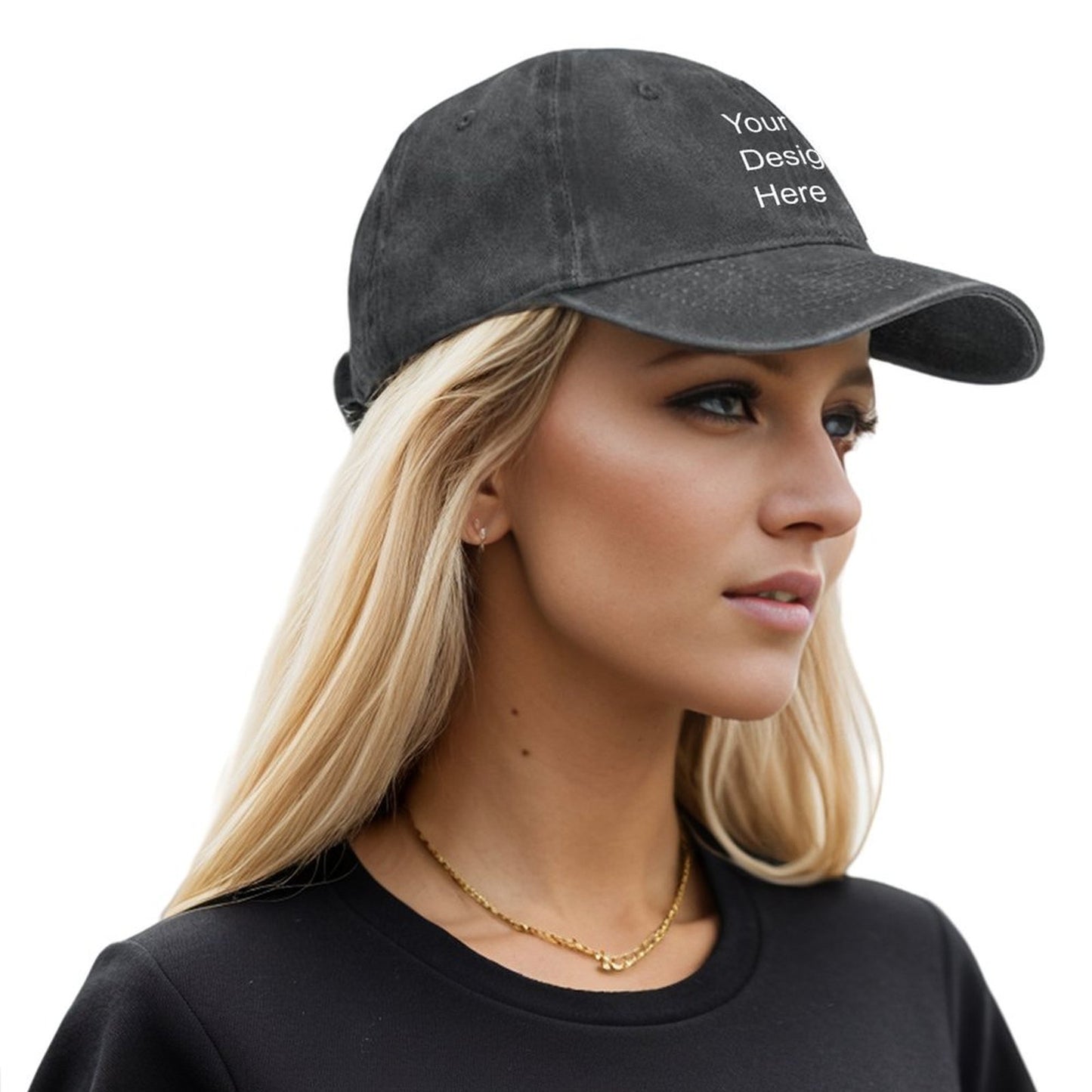 FS0803005Washed Denim Hat  Washed Black-style One Size