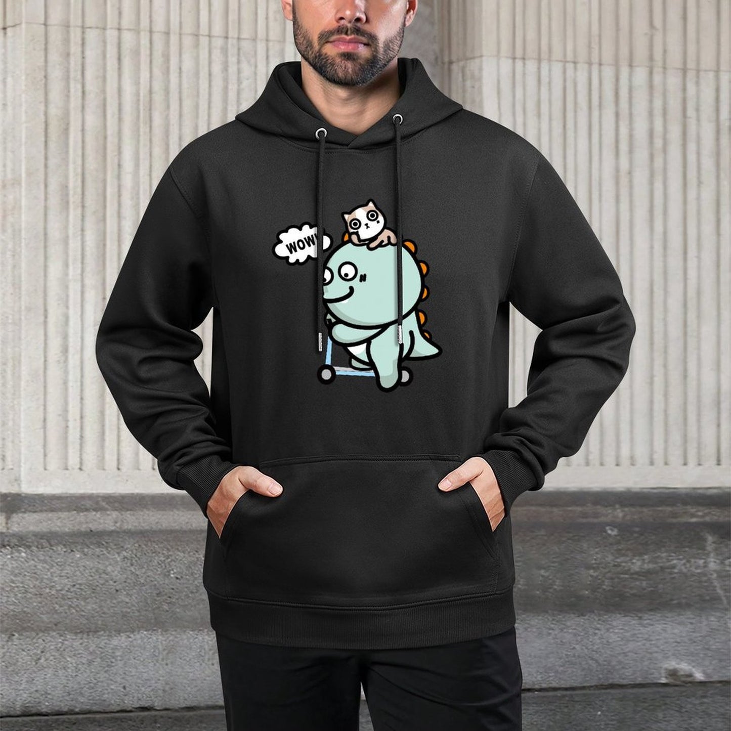 IPBR 250g Hooded Pocket Sweatshirt Front GraphicMen's Hooded  Sweatshirt4000641