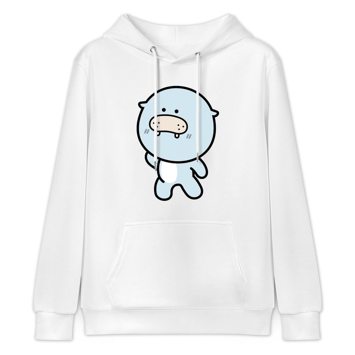 Recycled Double-Stitched Front Graphic Hoodies