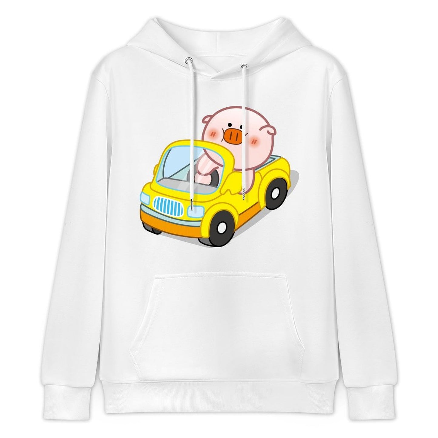 Front Graphic HoodiesLooseFit Shrink-Resistant