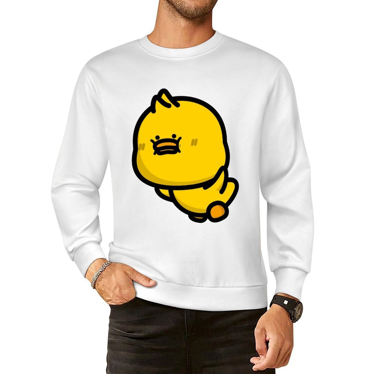 Front Patterned Long Sleeve TopSlim Fit Series