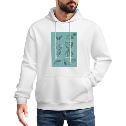 IPIB 250g Hooded Pocket Sweatshirt Front GraphicMen's Hooded  Sweatshirt6000008-4