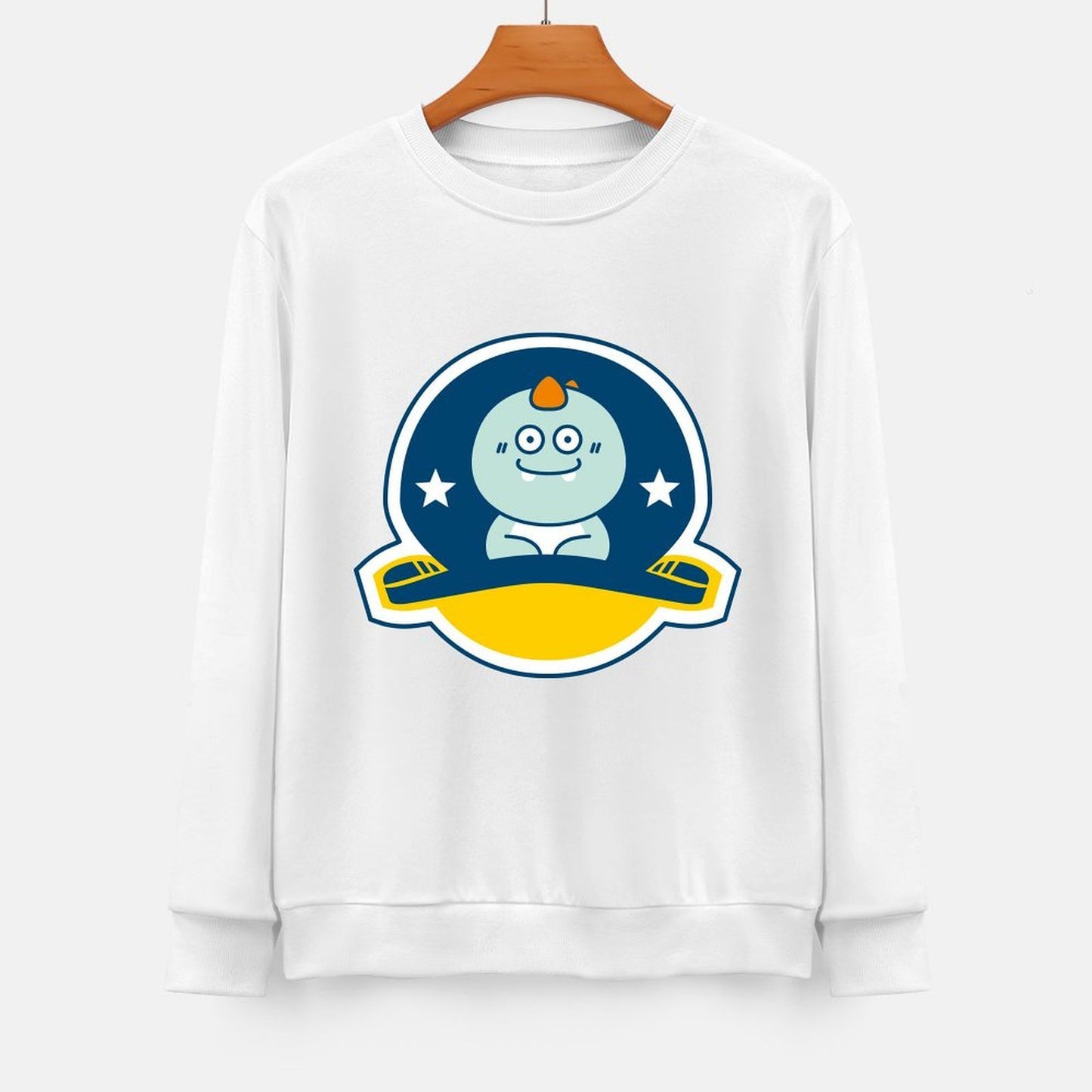 Front Patterned Long Sleeve TopStandard Bold