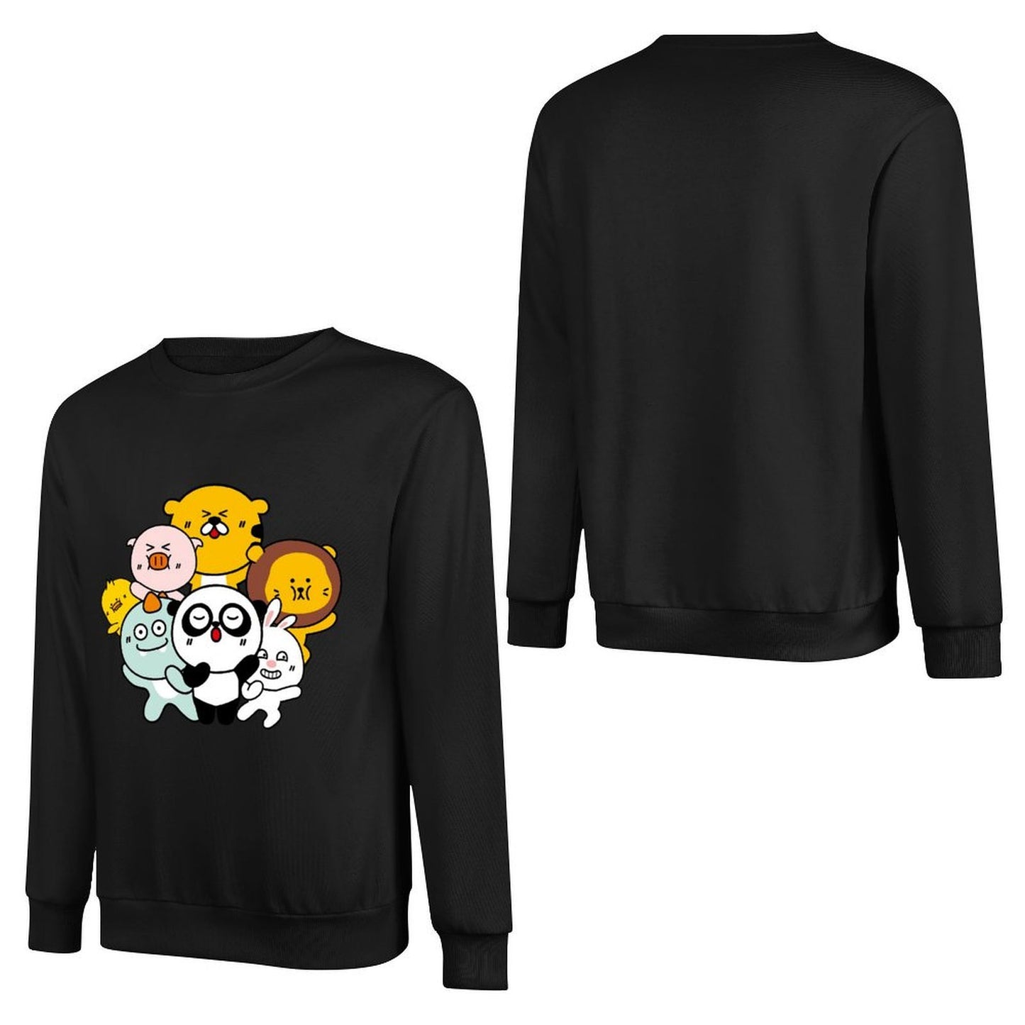 Front Patterned Long Sleeve TopSmooth Feel Eco / Sustainable