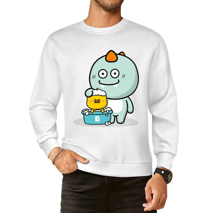 Front Patterned Long Sleeve TopFresh Comfort