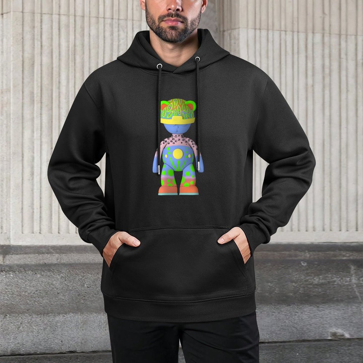 IPIB 250g Hooded Pocket Sweatshirt Front GraphicMen's Hooded  Sweatshirt6000102-6