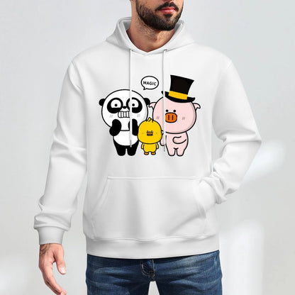 Eco-Conscious Signature Front Graphic Hoodies