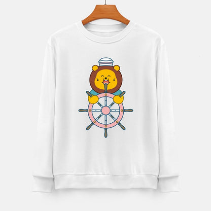 Front Patterned Long Sleeve TopHeavyweight Indoor