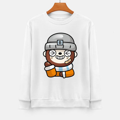 Front Patterned Long Sleeve TopPerformance Smooth Feel