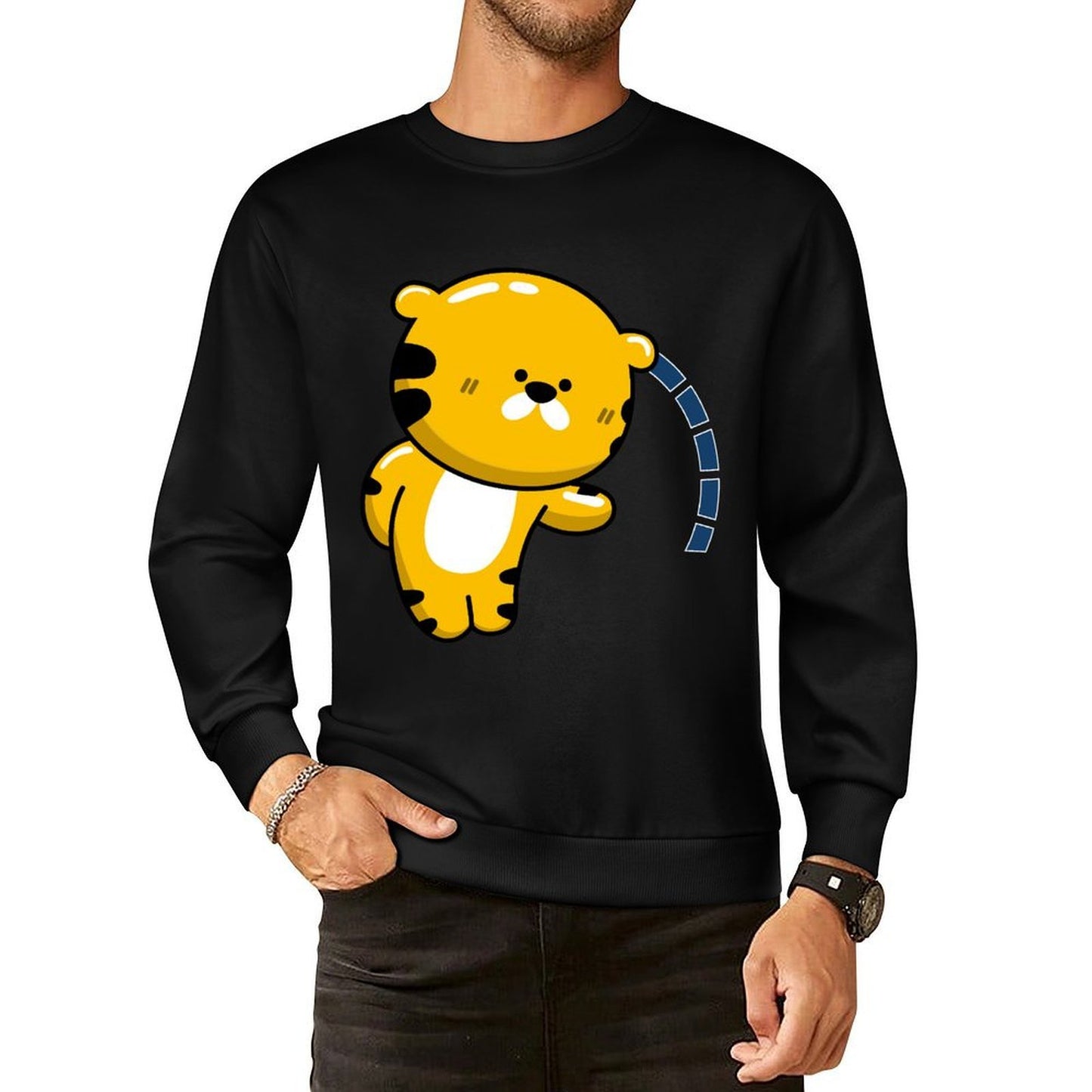 Front Patterned Long Sleeve TopSignature Heritage