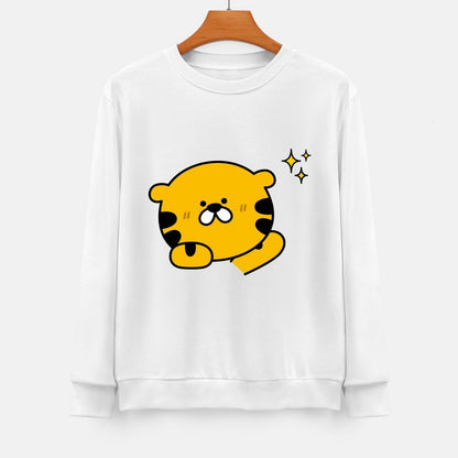 Front Patterned Long Sleeve TopSoftFeel RelaxFit