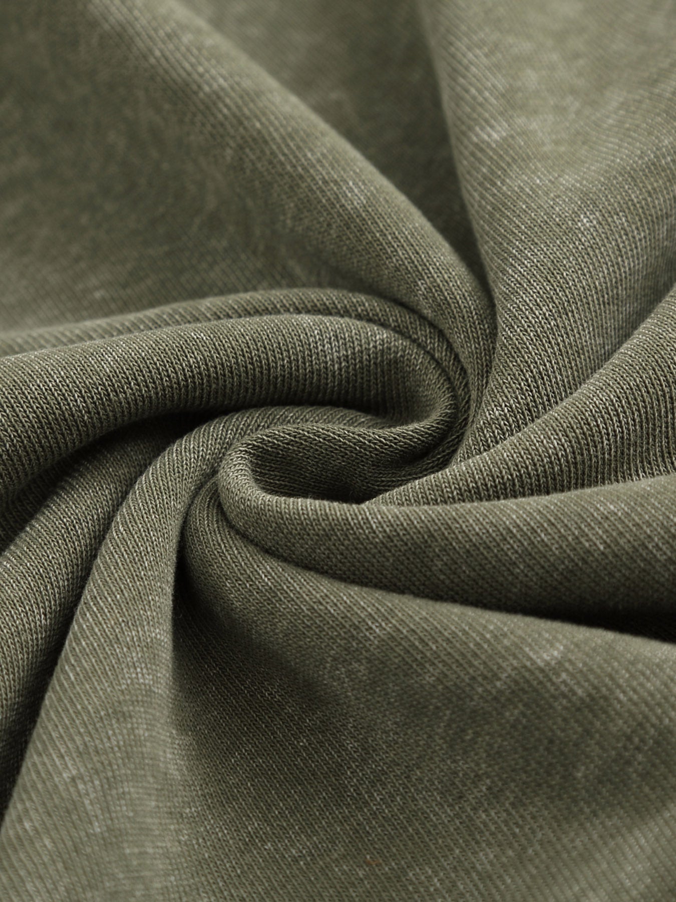 Washed Vintage Hoodie Without Drawstring - Teal back view.