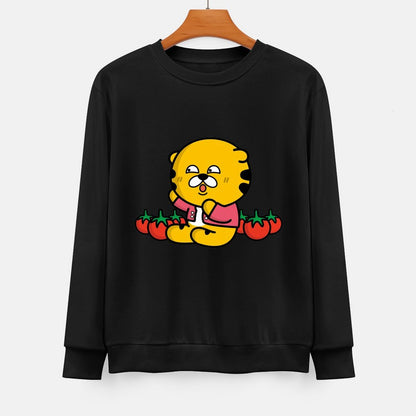  Front Patterned Long Sleeve TopRecycled Soft-Touch