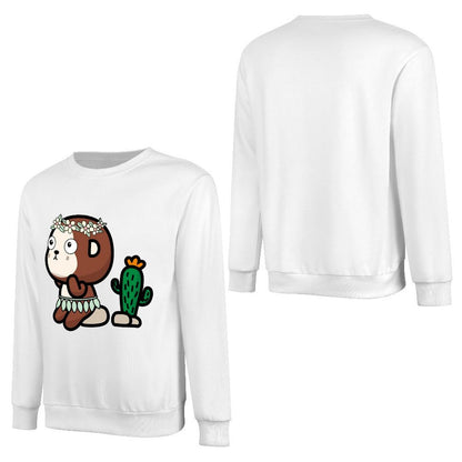 Front Patterned Long Sleeve TopLong Lasting Relaxed Fit