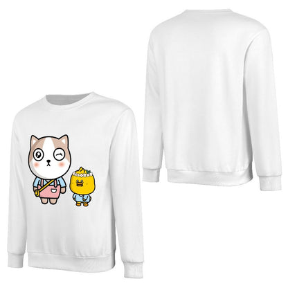 Front Patterned Long Sleeve TopPrint-Ready Casual