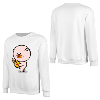 Front Patterned Long Sleeve Top Modern