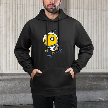 Bold Crewneck Front Graphic Hoodies