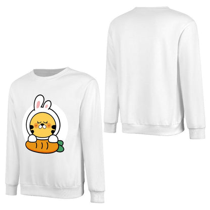 Front Patterned Long Sleeve TopPlain YearRound