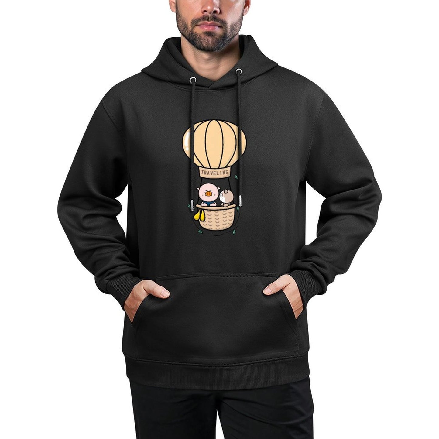 IPBR 250g Hooded Pocket Sweatshirt Front GraphicMen's Hooded  Sweatshirt4001534