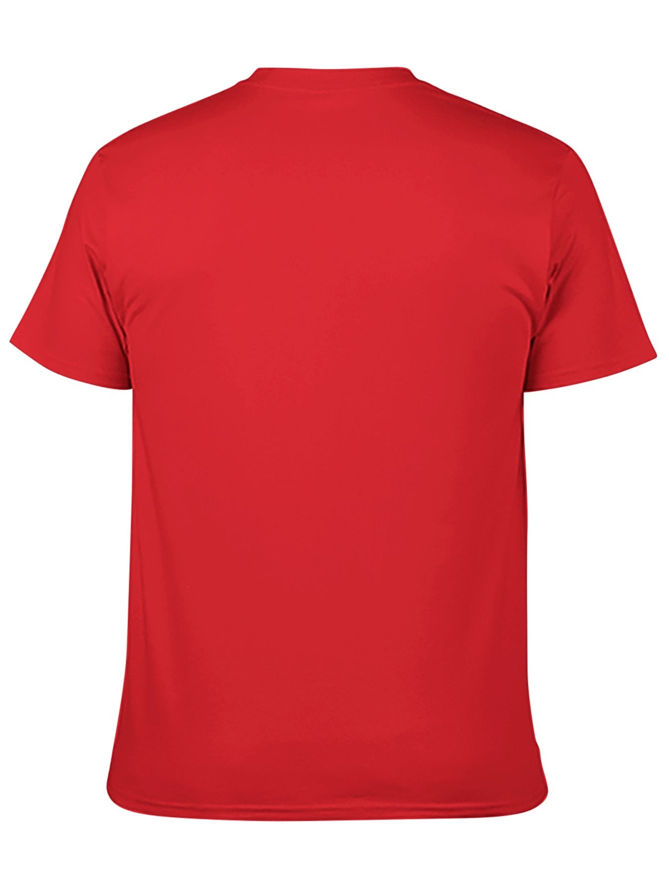 Custom adult heat transfer short-sleeved T-shirts  Red